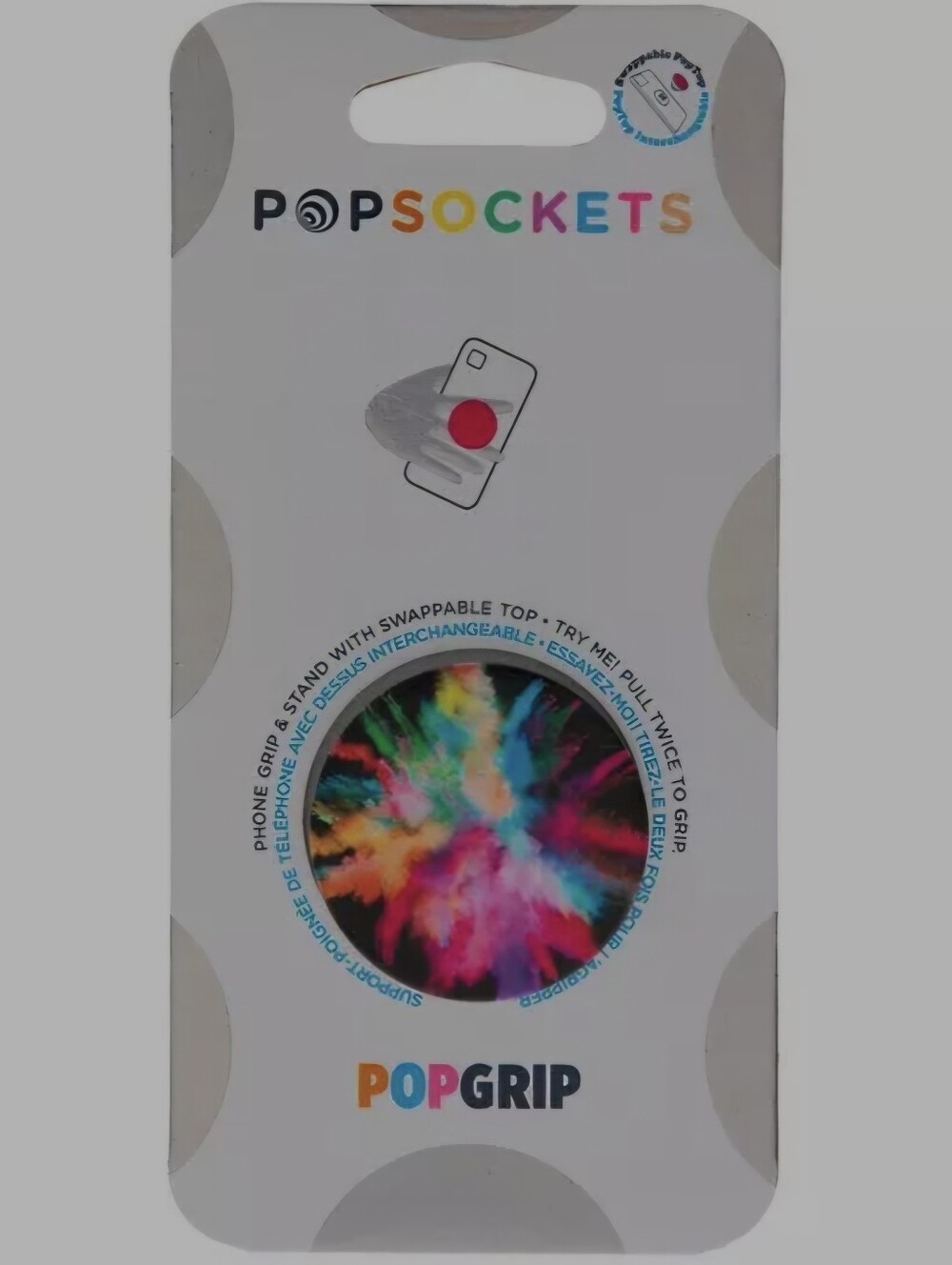 PopSocket PopGrip Tie-Dye Burst Phone Grip in Multicolor